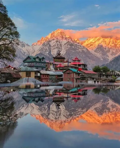 A Buddhist monastery in the mountains