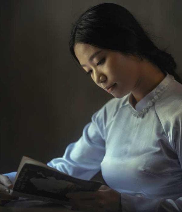 Students in mountains